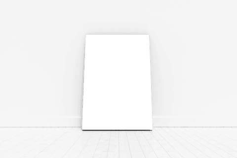 transparent whiteboard leaning against minimalist white wall - Download Free Stock Videos Pikwizard.com