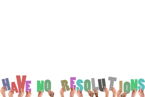 Diverse Hands Holding No Resolutions Text on Transparent Background - Download Free Stock Videos Pikwizard.com