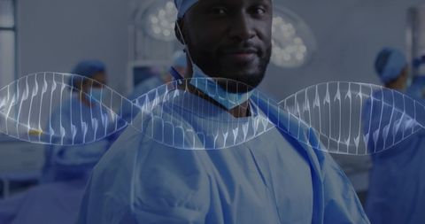 Innovative Healthcare: DNA Helix and Surgeon Collaboration - Download Free Stock Images Pikwizard.com