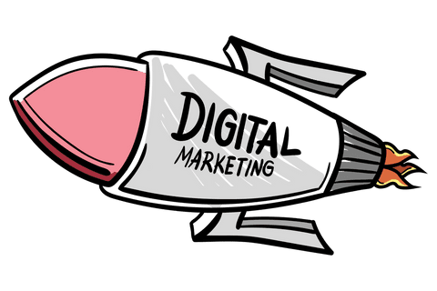 creative digital marketing rocket on transparent background - Download Free Stock Videos Pikwizard.com