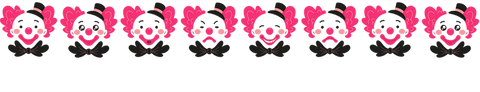 Cartoon Clown Heads With Pink Hair and Blue Noses on Transparent Background - Download Free Stock Videos Pikwizard.com