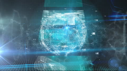 Futuristic Brain and DNA Interface Illustration