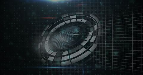 Futuristic Digital Interface with Rotating Circular Elements - Download Free Stock Images Pikwizard.com