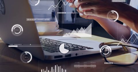 Digital Financial Data Processing on Laptop and Smartphone for Business - Download Free Stock Images Pikwizard.com