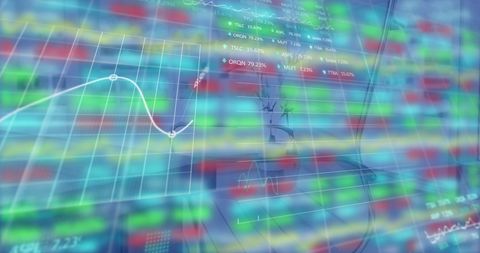 abstract financial data display with graphs and charts in office - Download Free Stock Images Pikwizard.com
