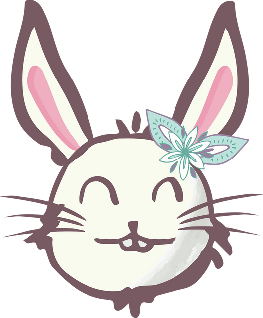 Happy Cartoon Rabbit With Flower on Head on Transparent Background - Download Free Stock Videos Pikwizard.com