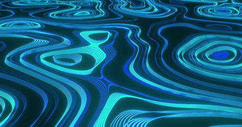 abstract hypnotic blue wavy patterns on dark background - Download Free Stock Images Pikwizard.com