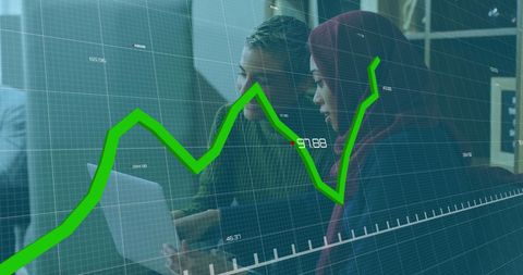 Diverse Professionals Analyzing Financial Growth with Technology - Download Free Stock Images Pikwizard.com