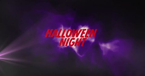 Halloween Night Festive Banner with Spooky Lighting