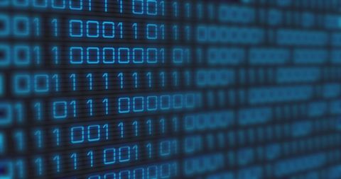 Binary Code Concept with Camera Icon Overlay - Download Free Stock Images Pikwizard.com