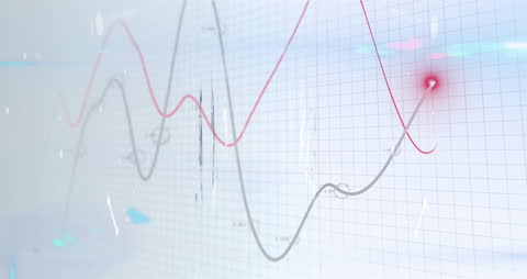 Abstract Data Tunnel Over Mathematics Graph Background