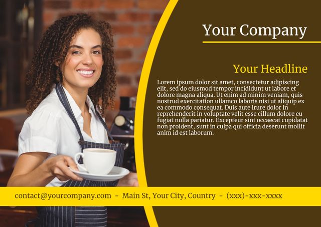 Perfect for use in business advertisements, marketing materials, or an invitation for a warm, welcoming atmosphere. Use this image in online ads, brochures, or flyers to highlight a customer-friendly and professional service.