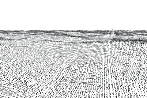 futuristic binary landscape on transparent background - Download Free Stock Videos Pikwizard.com