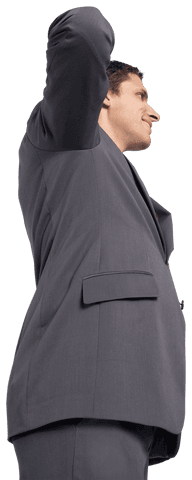 transparent businessman standing in suit profile view - Download Free Stock Videos Pikwizard.com