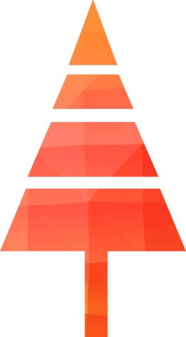 geometric gradient christmas tree on transparent background - Download Free Stock Videos Pikwizard.com