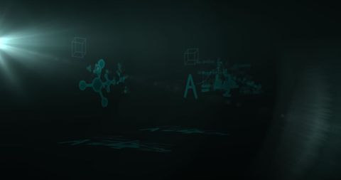 Floating Mathematical Equations Against Dark Background - Download Free Stock Images Pikwizard.com