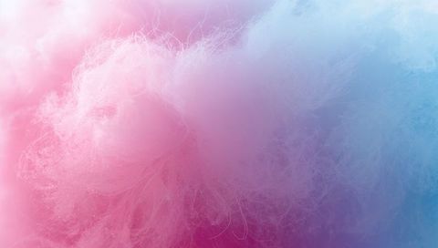 Pastel cotton candy cloud floating over soft gradient, fluffy spun sugar macro texture