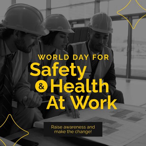 world day for safety and health with diverse construction team - Download Free Stock Templates Pikwizard.com