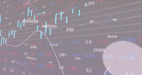Dynamic Numerical Display of Stock Market Trends - Download Free Stock Images Pikwizard.com