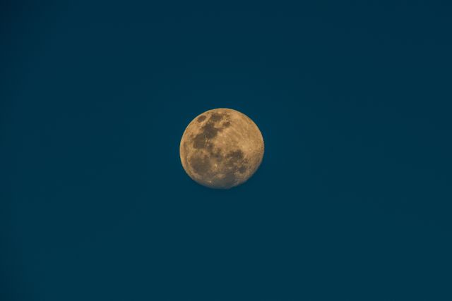 Full Moon Shining Bright in Night Sky - Download Free Stock Photos Pikwizard.com