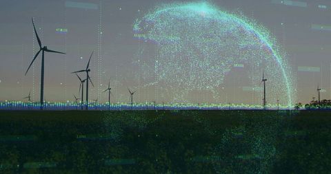 Renewable Energy Fuson: Wind Farms Meeting Digital Innovation