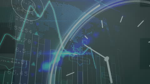 Digital Data Displays Overlapping with Clock Elements