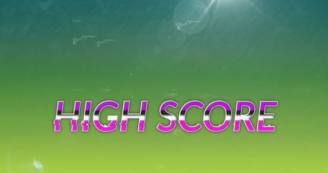 High Score Banner with Equations on Gradient Background
