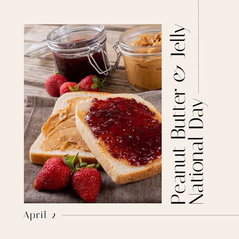 celebrating national peanut butter and jelly day with delicious sandwiches - Download Free Stock Templates Pikwizard.com