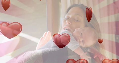 Heartwarming Scene of Mother Bonding with Newborn