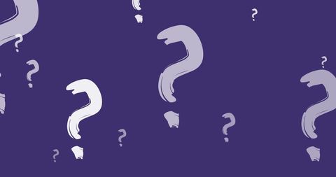 Floating Hand Drawn Question Marks on Purple Background - Download Free Stock Images Pikwizard.com