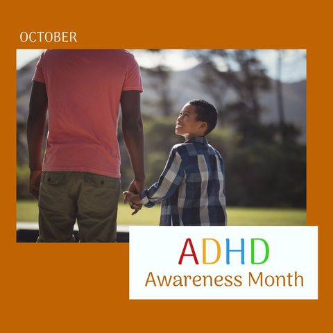 Father and Son Embracing ADHD Awareness - Download Free Stock Templates Pikwizard.com