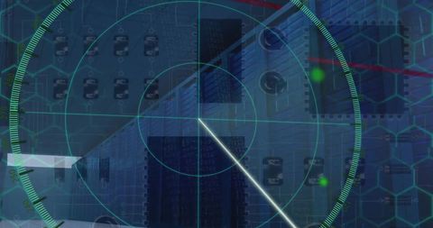 Digital Data Processing Concept with Radar and Servers - Download Free Stock Images Pikwizard.com