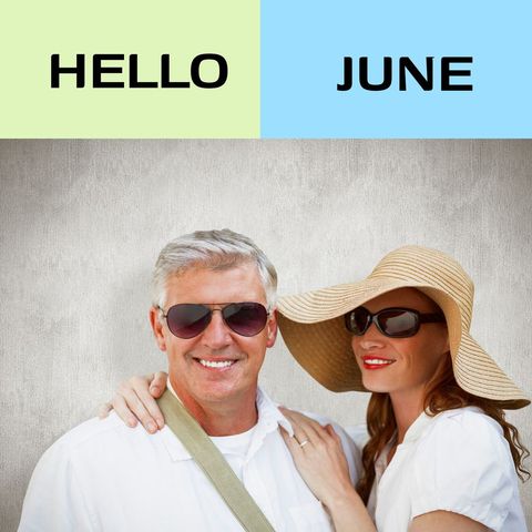 Happy Couple Welcoming June With Lively Spirit