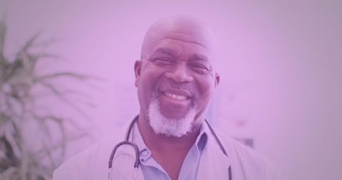 Senior African American Doctor Smiling with Confidence