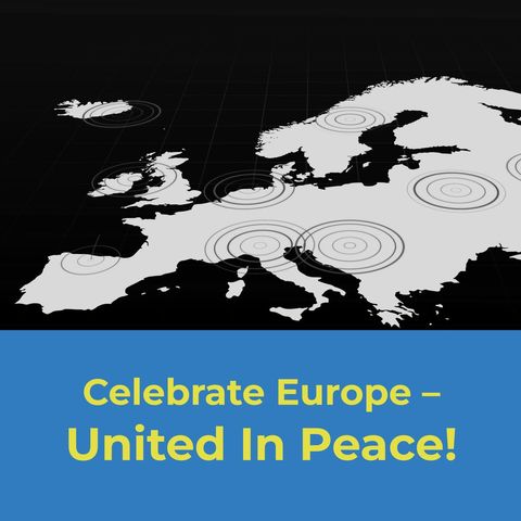 europe map celebrating unity in peaceful message - Download Free Stock Templates Pikwizard.com