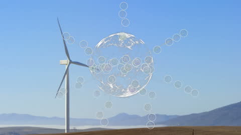 Digital Representation of Global Renewable Energy with Wind Turbine
