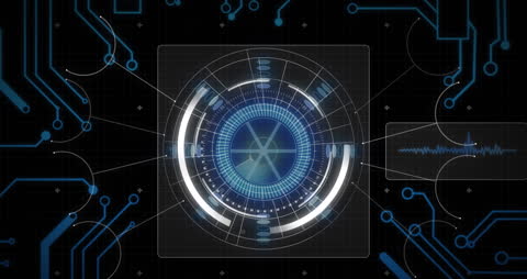 Futuristic Technology Digital Interface Abstract Sci-Fi Design