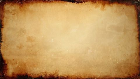 Aged parchment showing burnt vignette border, distressed vintage paper texture for design