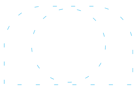 Blue Dashed Circles with Copy Space on Transparent Background - Download Free Stock Videos Pikwizard.com