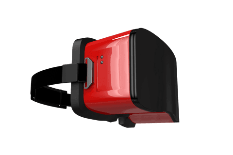 Red VR Headset Digital Illustration on Transparent Background - Download Free Stock Videos Pikwizard.com