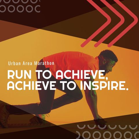 Dynamic Urban Marathon Motivation Poster - Download Free Stock Templates Pikwizard.com