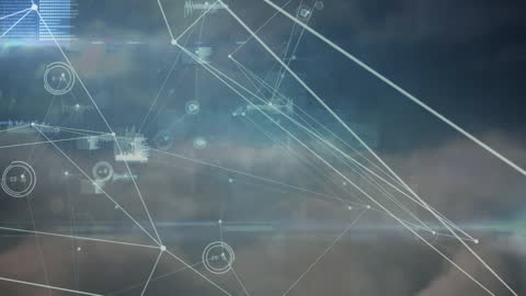 Abstract Digital Network Over Clouds with Data Connections