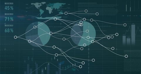 Abstract Network of Global Data Connections and Digital Interface - Download Free Stock Images Pikwizard.com