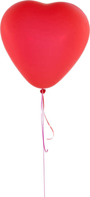 Transparent Pink Heart-Shaped Balloon Isolated for Valentine's Day - Download Free Stock Videos Pikwizard.com