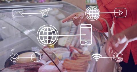 Interactive Digital Layers in a Modern Deli Shopping Experience