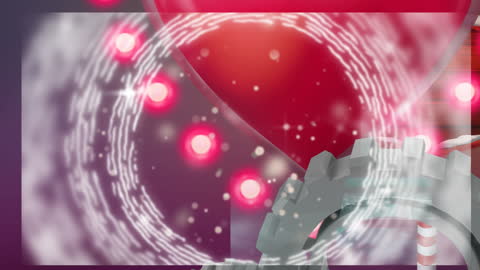 Abstract Global Network and Technology Concept with Lights