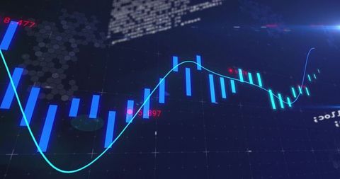 Futuristic Analytics Dashboard with Graphs and Network Interface