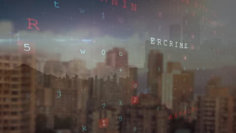 Digital Data Overlay on Urban Cityscape Connecting Cloud Network