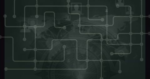 Digital Network Connections Overlaying Global Map Background - Download Free Stock Images Pikwizard.com