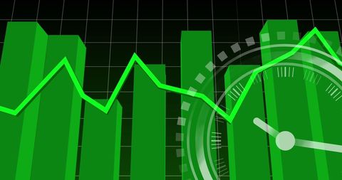 abstract clock and graph illustrating business data dynamics - Download Free Stock Images Pikwizard.com